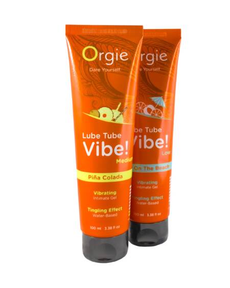 LUBRIFICANTE LUBE TUBE VIBE! PIÑA COLADA MÉDIA INTENSIDADE ORGIE 100ML