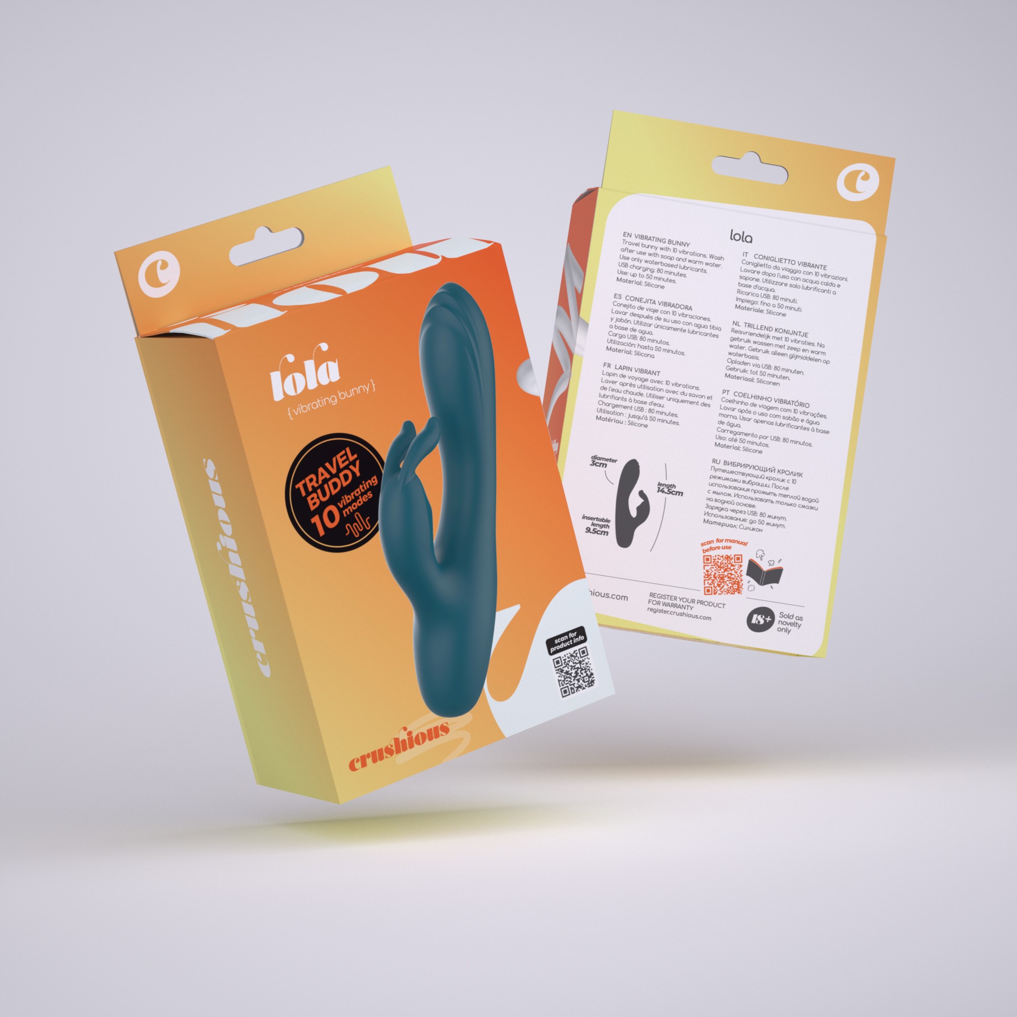 MINI VIBRADOR COELHO LOLA CRUSHIOUS - Image 8