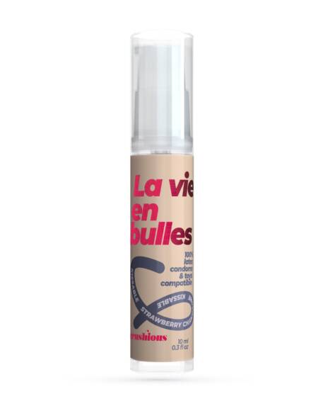 GEL LUBRIFICANTE STEAL MY KISSES COM SABOR A CHAMPANHE COM MORANGO CRUSHIOUS 10ML