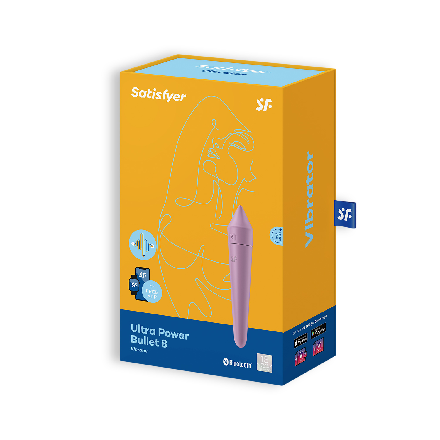 BALA VIBRADORA ULTRA POWER BULLET 8 CON APP SATISFYER LILA - Image 6