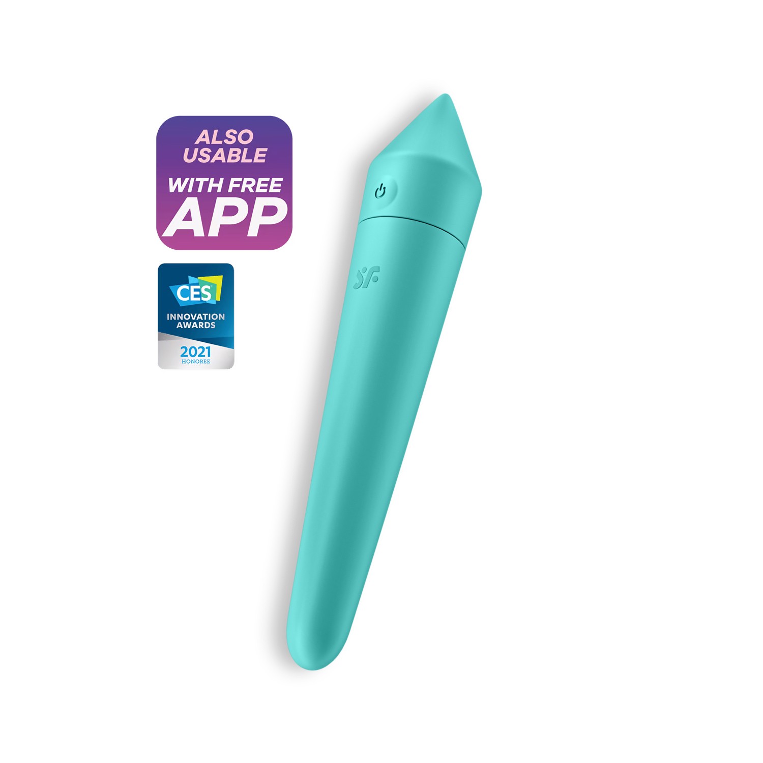 BALA VIBRADORA ULTRA POWER BULLET 8 CON APP SATISFYER TURQUESA - Image 7