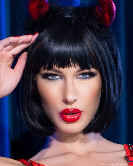FANTASIA DE DIABLITA CR-4477 ROJO Y NEGRO