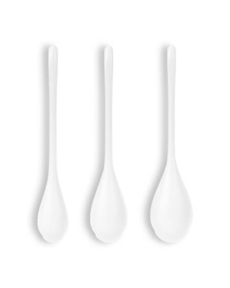 CONJUNTO DE 3 BOLAS KEGEL YONI POWER 1 SATISFYER BLANCAS