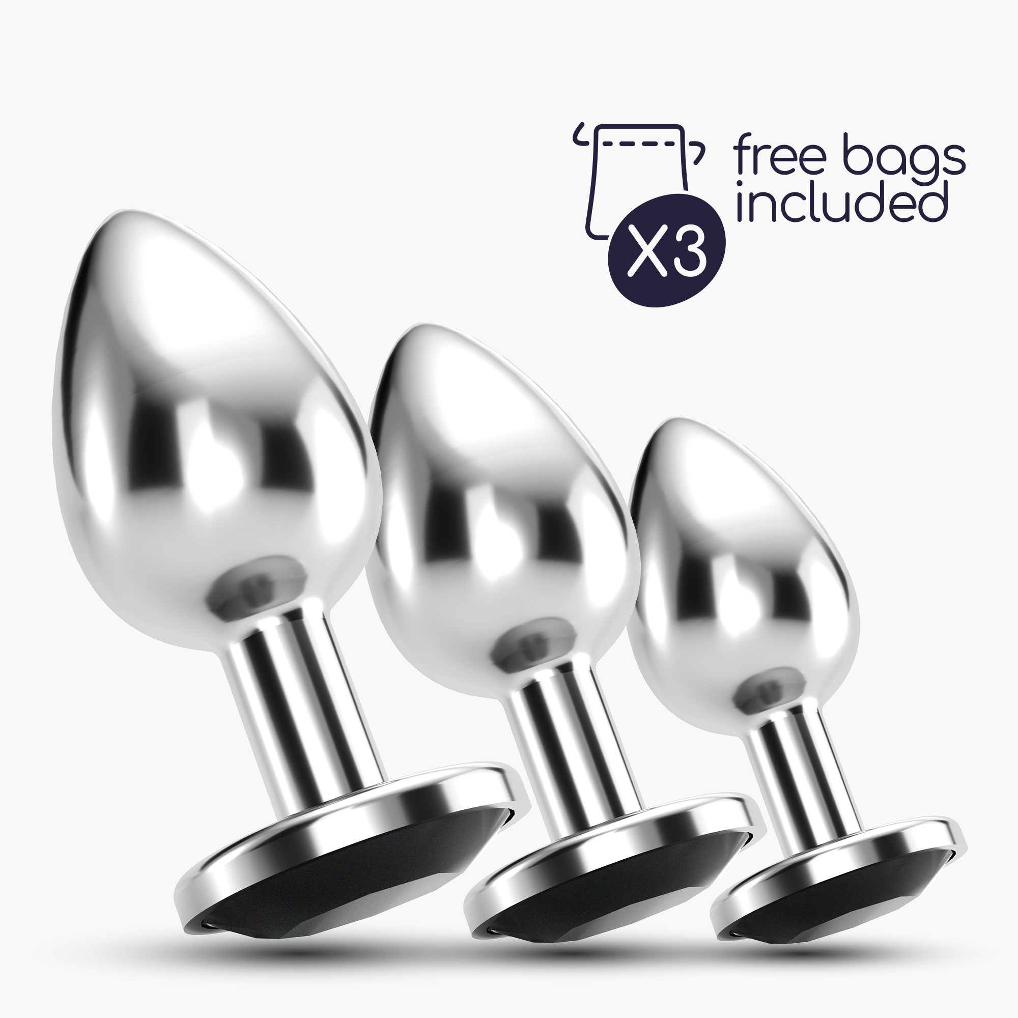 ANAL TRAIN TRIO BIJOU NEGRO CRUSHIOUS CON BOLSAS INDIVIDUALES GRATIS - Image 7