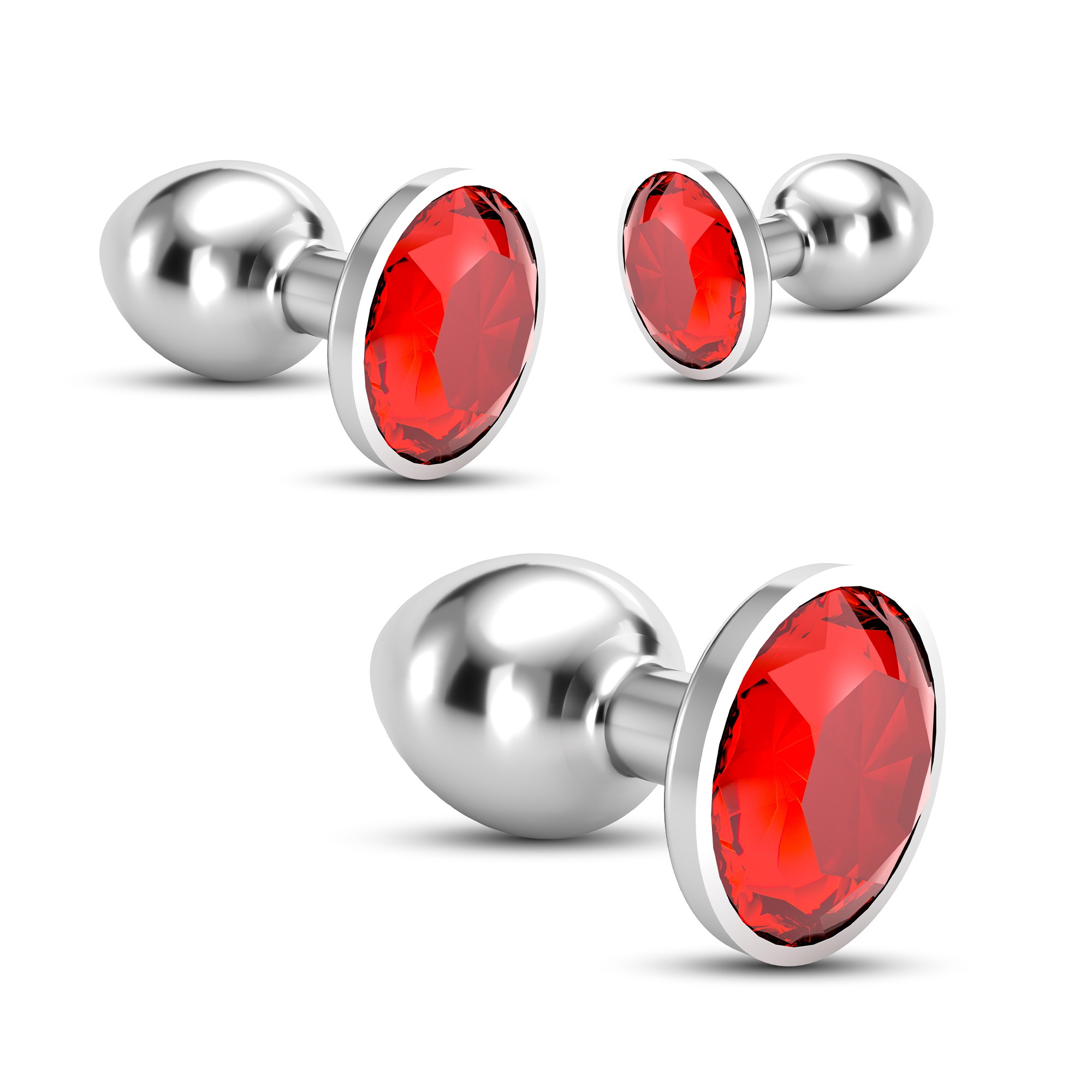 ANAL TRAIN TRIO BIJOU ROJO CRUSHIOUS CON BOLSAS INDIVIDUALES GRATIS - Image 4