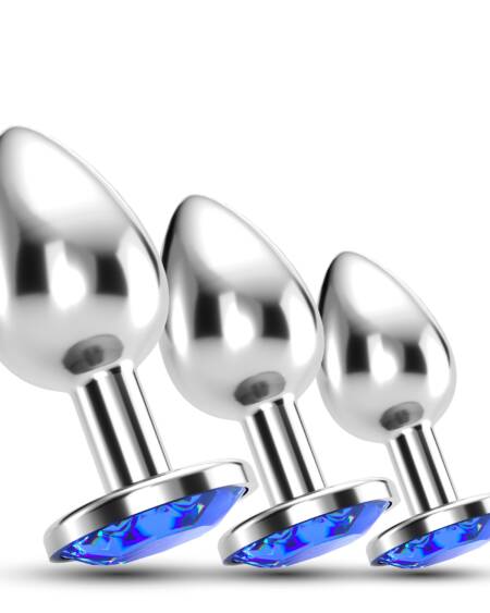 ANAL TRAIN TRIO BIJOU AZUL CRUSHIOUS CON BOLSAS INDIVIDUALES GRATIS