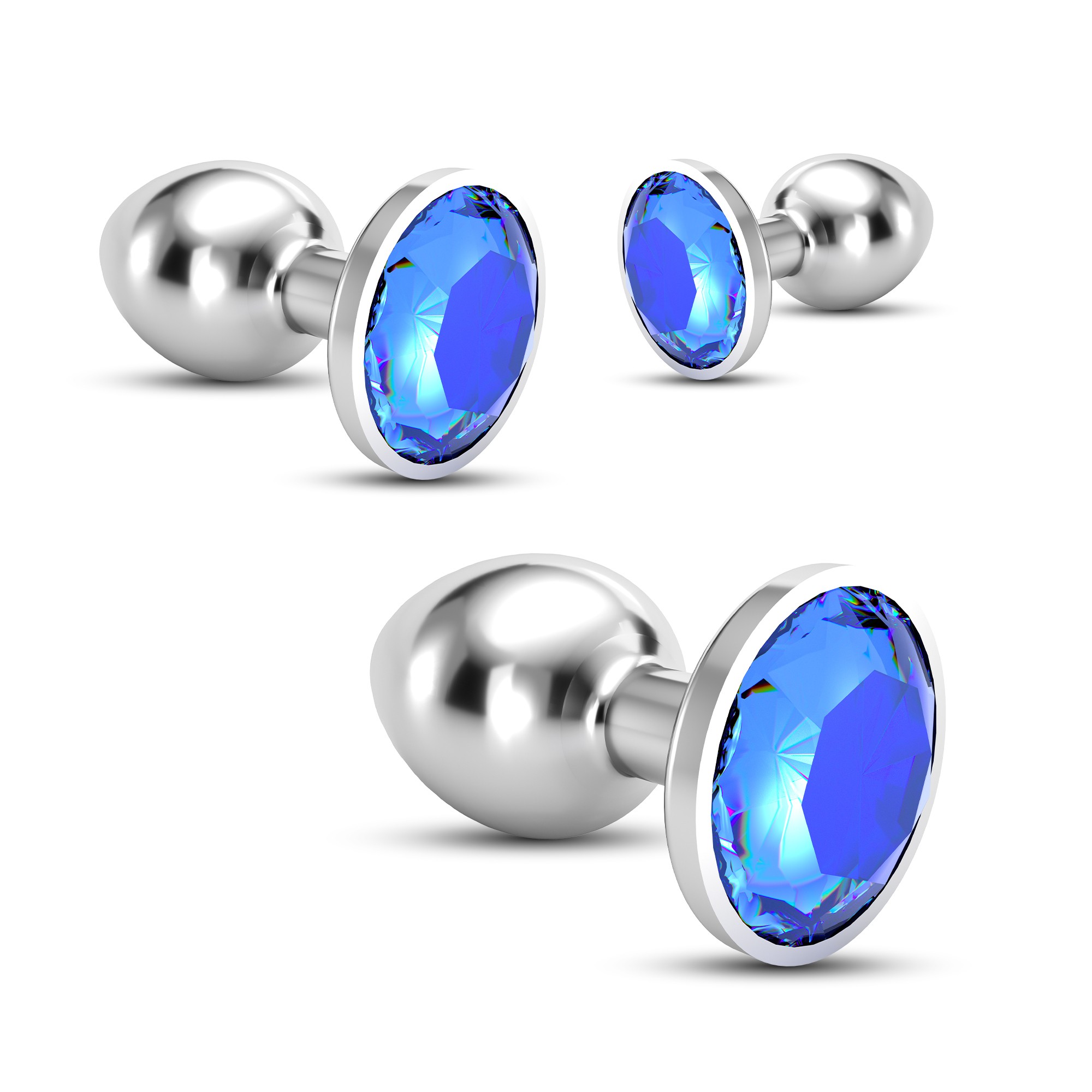 ANAL TRAIN TRIO BIJOU AZUL CRUSHIOUS CON BOLSAS INDIVIDUALES GRATIS - Image 4