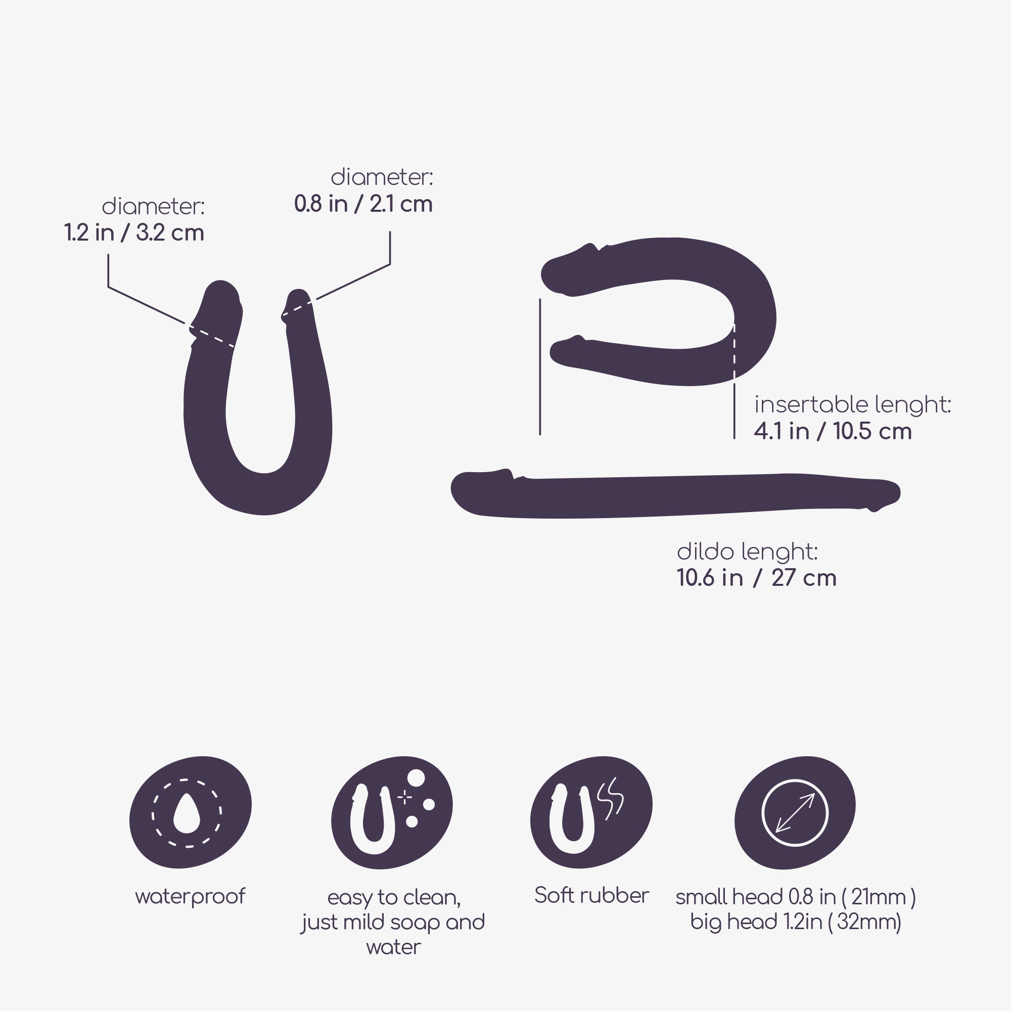 DEEP DIVER DILDO DOBLE CON LUBRICANTE ANAL 50ML CRUSHIOUS ROSA - Image 6