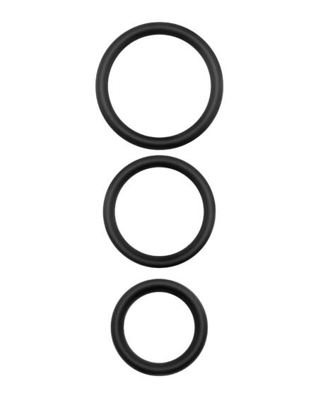 BANDOLEROS CONJUNTO DE ANILLOS DE SILICONA PARA EL PENE CRUSHIOUS