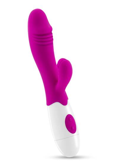VIBRADOR CON ESTIMULADOR DE CLÍTORIS LOLLIPOP Y LUBRICANTE DE BASE AGUA INCLUIDO CRUSHIOUS