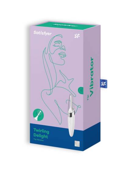 VIBRADOR TWIRLING DELIGHT SATISFYER BLANCO
