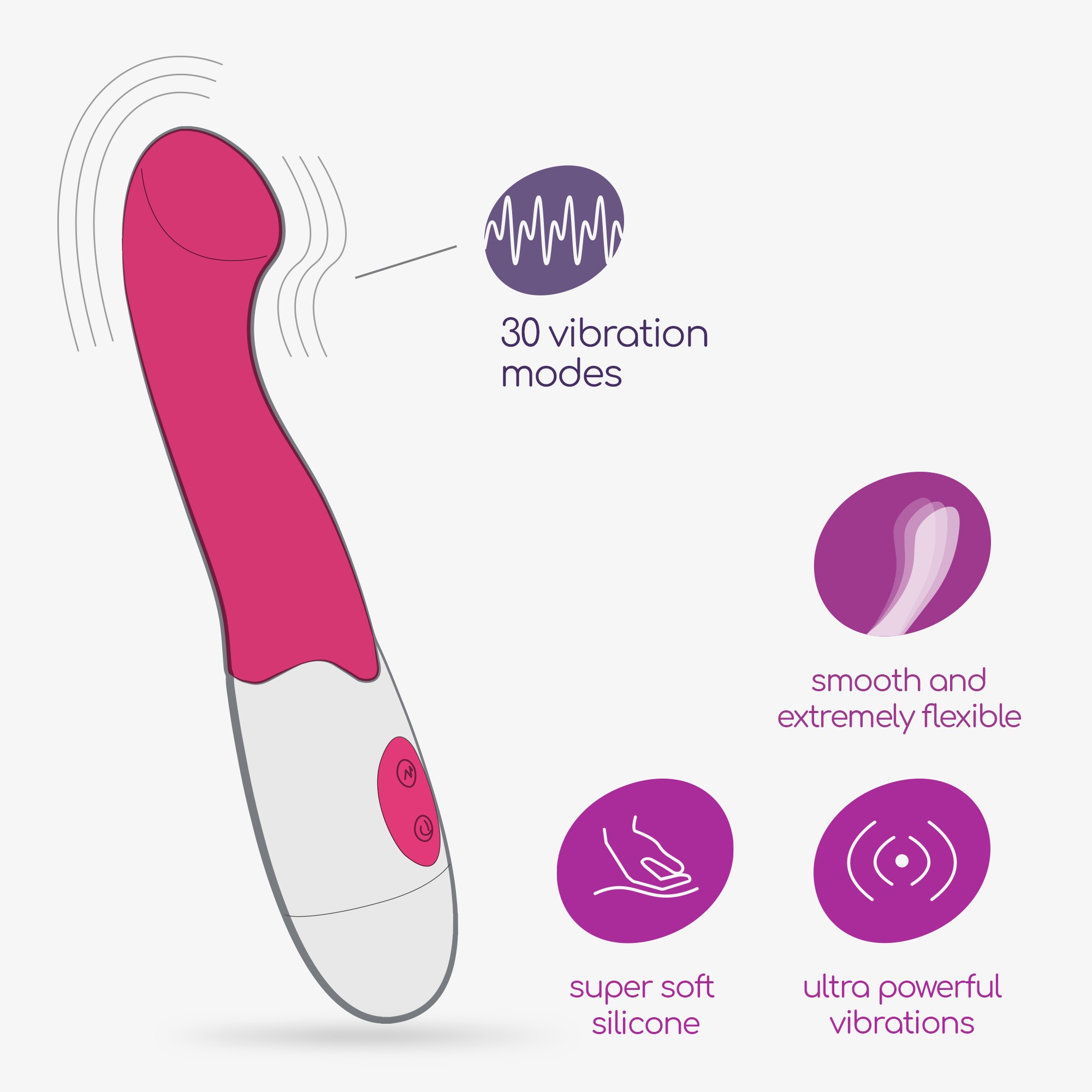 VIBRADOR TROLLIE COM LUBRICANTE DE BASE AGUA INCLUIDO CRUSHIOUS - Image 5