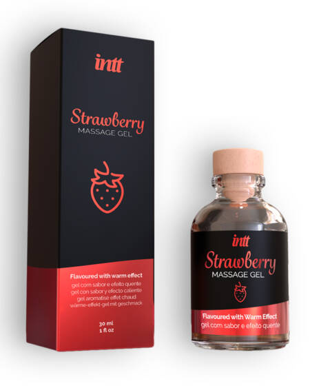 GEL DE MASAJE CON SABOR A FRESA INTT 30ML