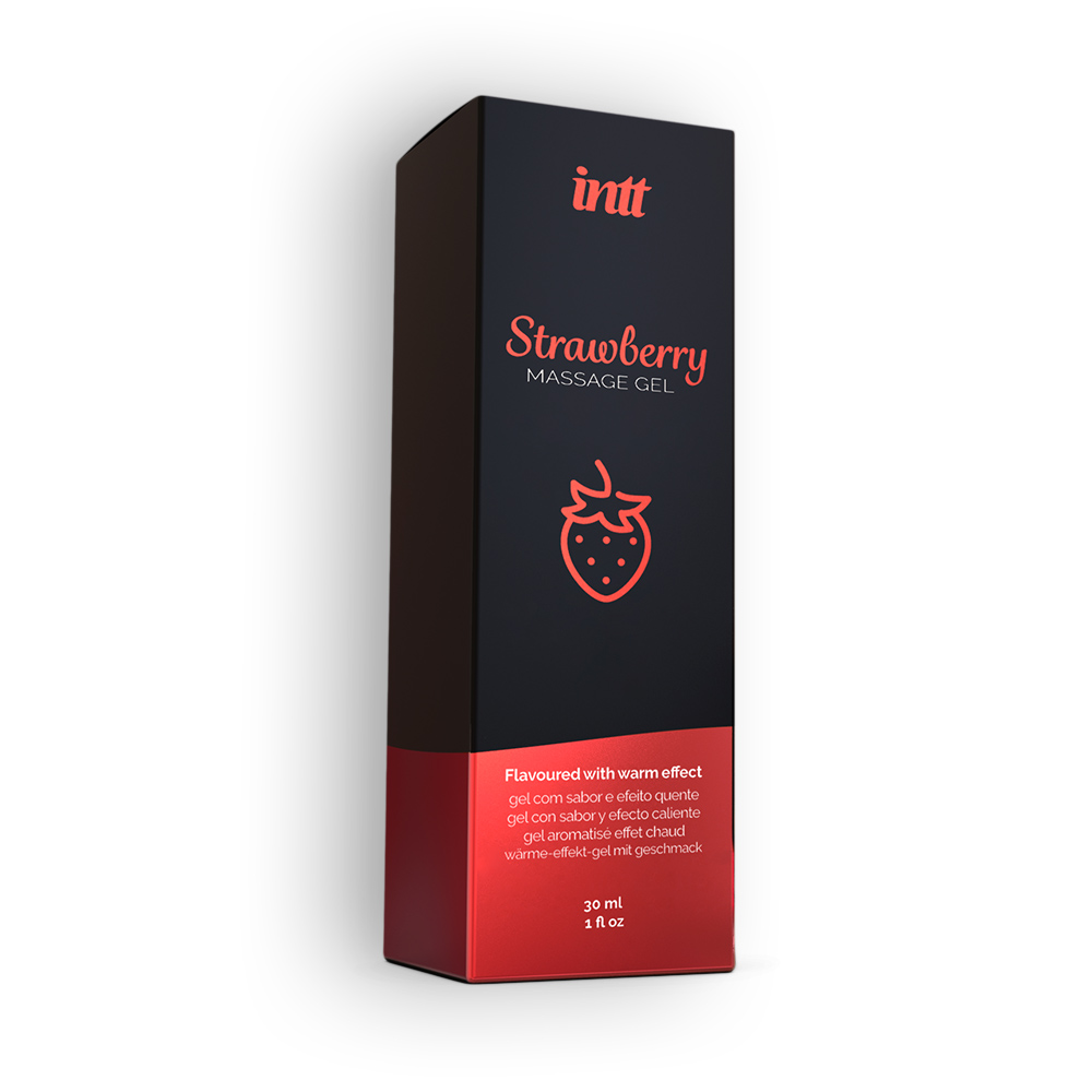 GEL DE MASAJE CON SABOR A FRESA INTT 30ML - Image 3