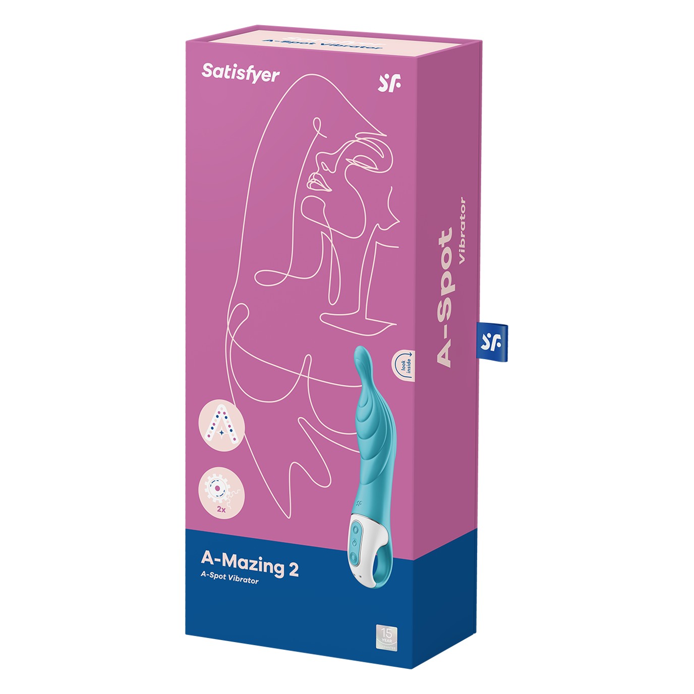 ESTIMULADOR DEL PUNTO-G A-MAZING 2 SATISFYER TURQUESA - Image 9