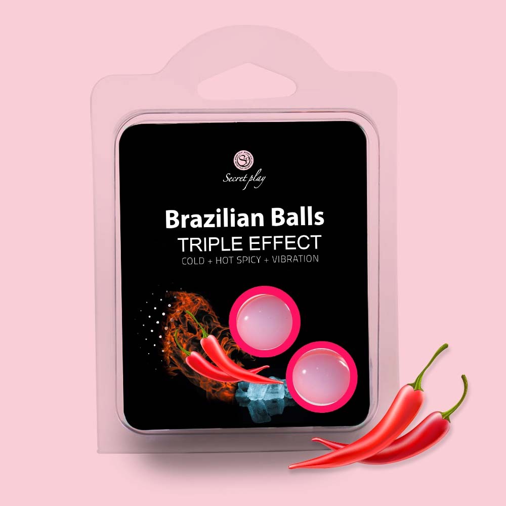 BOLAS LUBRICANTES BRAZILIAN BALLS EFECTO TRIPLO 2 X 4GR - Image 5