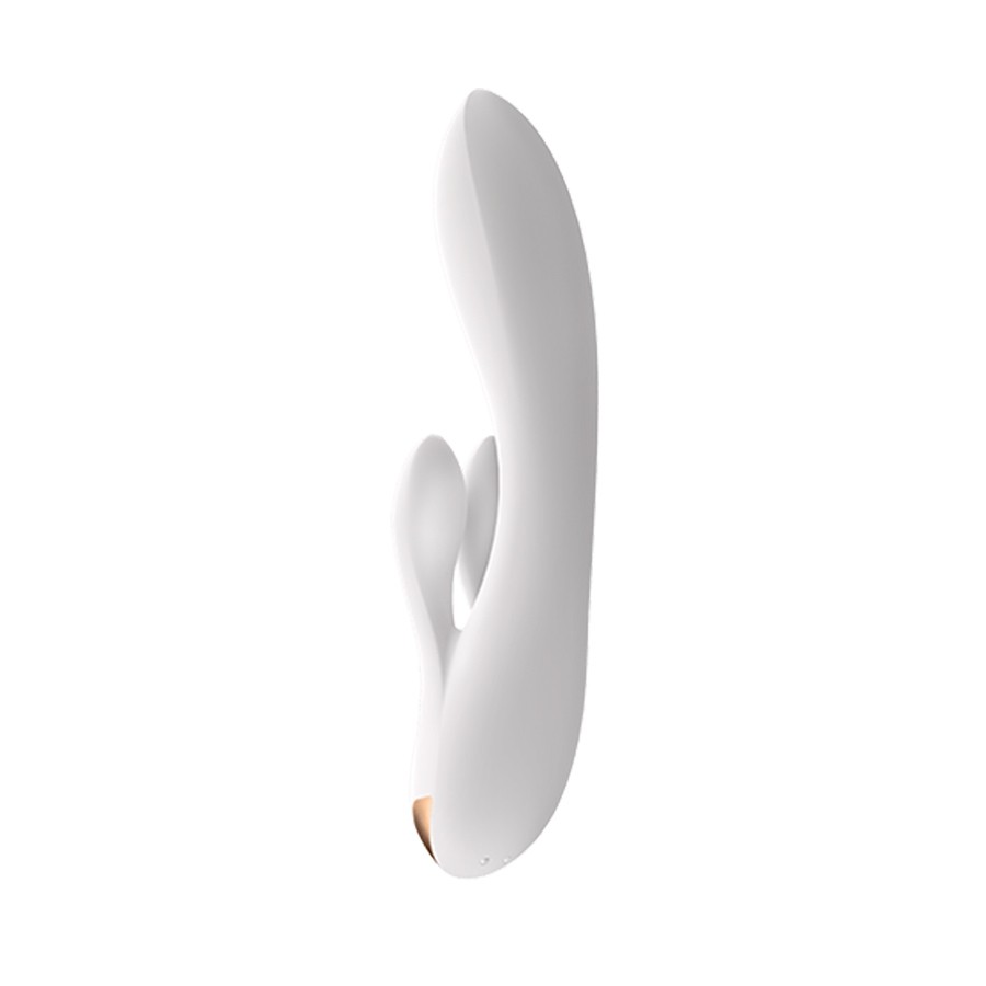 VIBRADOR DOUBLE FLEX CON APP SATISFYER BLANCO - Image 3