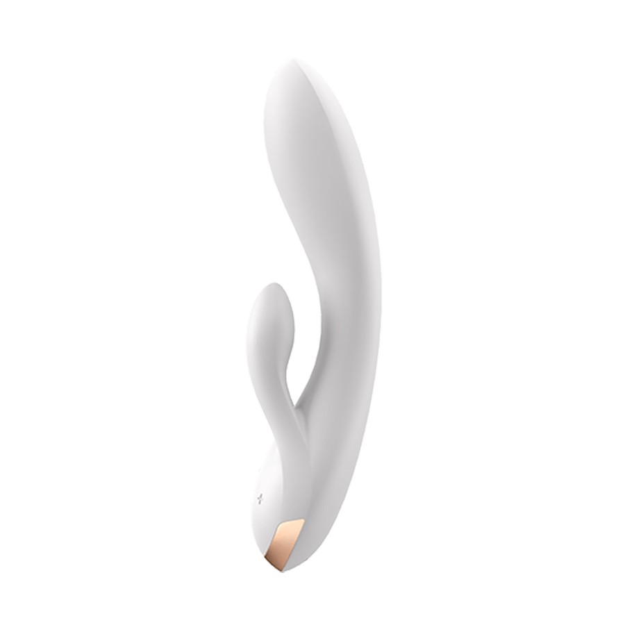 VIBRADOR DOUBLE FLEX CON APP SATISFYER BLANCO - Image 4