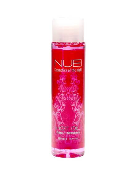 ACEITE DE MASAJE CON EFECTO CALOR FRESA HOT OIL NUEI 100ML