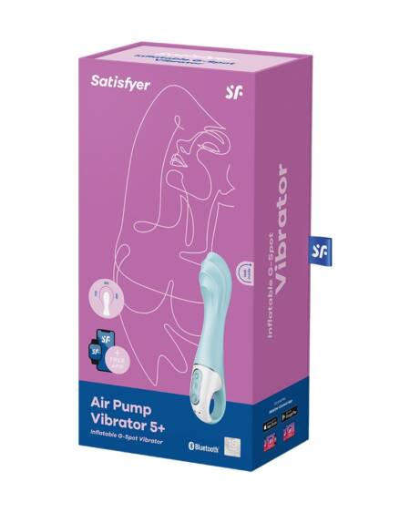 VIBRADOR INFLABLE AIR PUMP 5 CON APLICACIÓN CONNECT SATISFYER