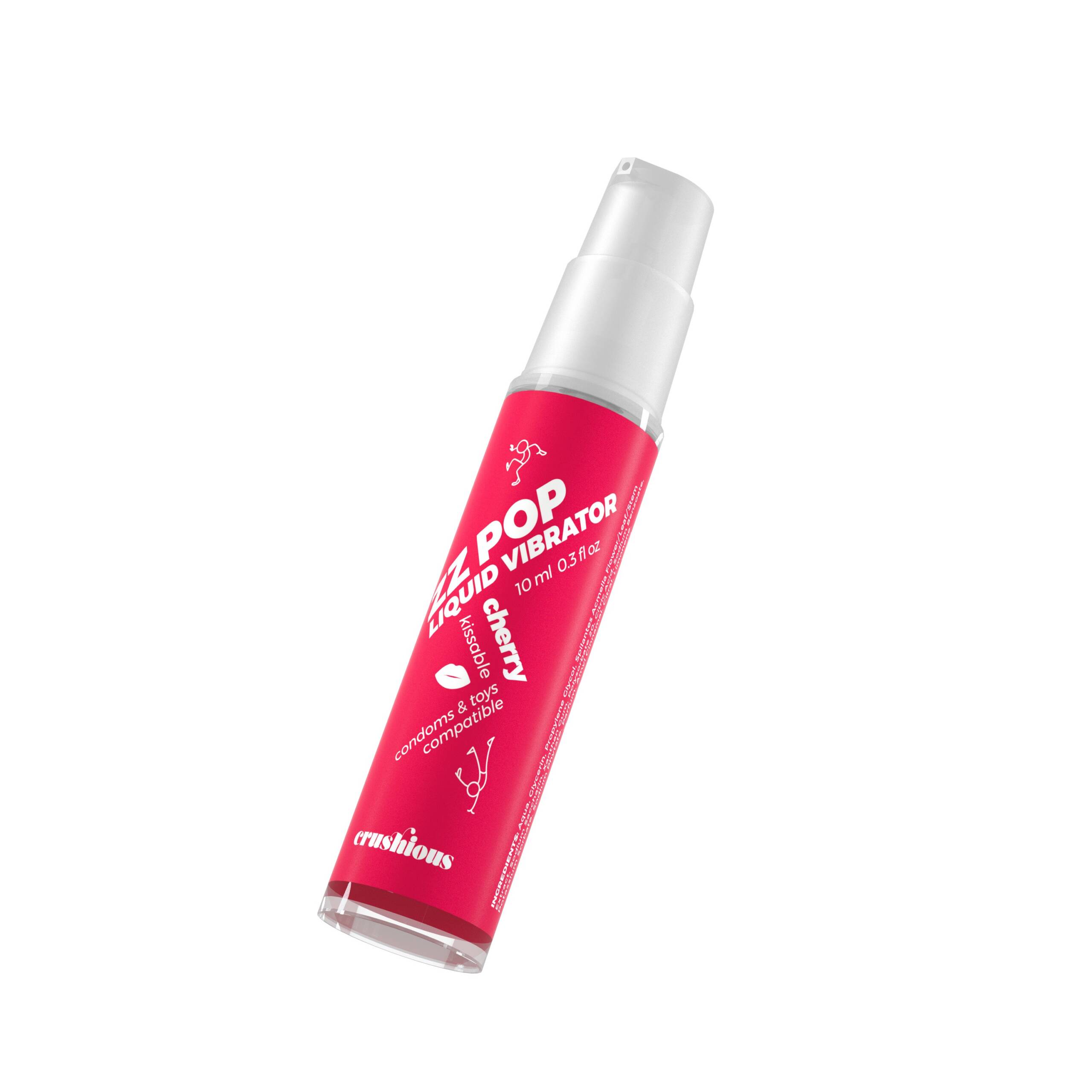 VIBRADOR LIQUIDO ZZ POP AROMA CEREZA 10ML CRUSHIOUS - Image 5