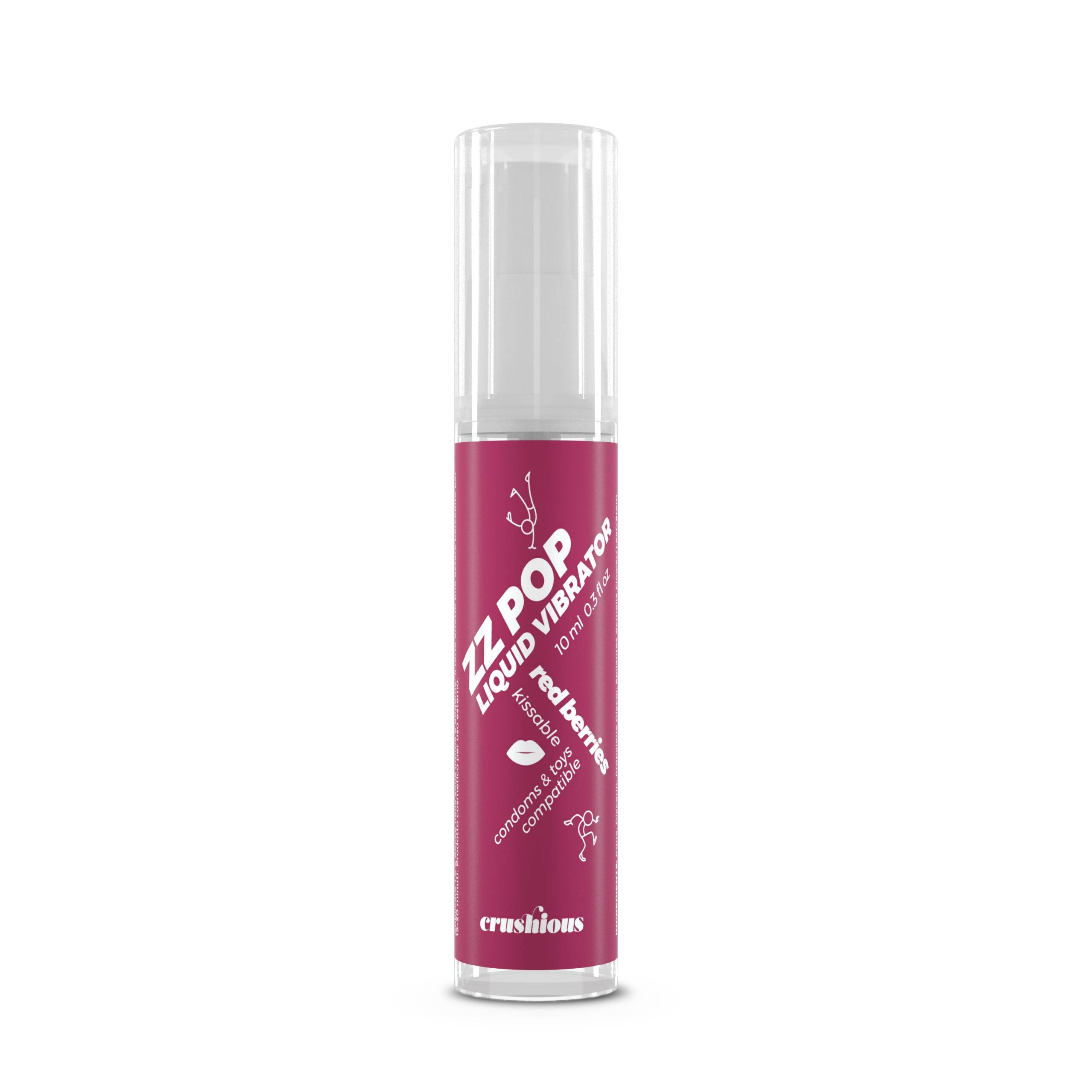 VIBRADOR LIQUIDO ZZ POP AROMA FRUTOS ROJOS 10ML CRUSHIOUS - Image 3