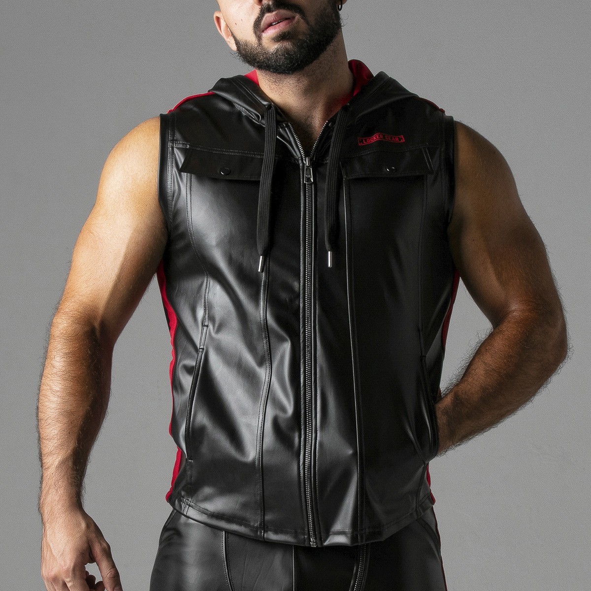 CHALECO MASSIVE RUDE HOODY ROJO LOCKER GEAR - Image 5