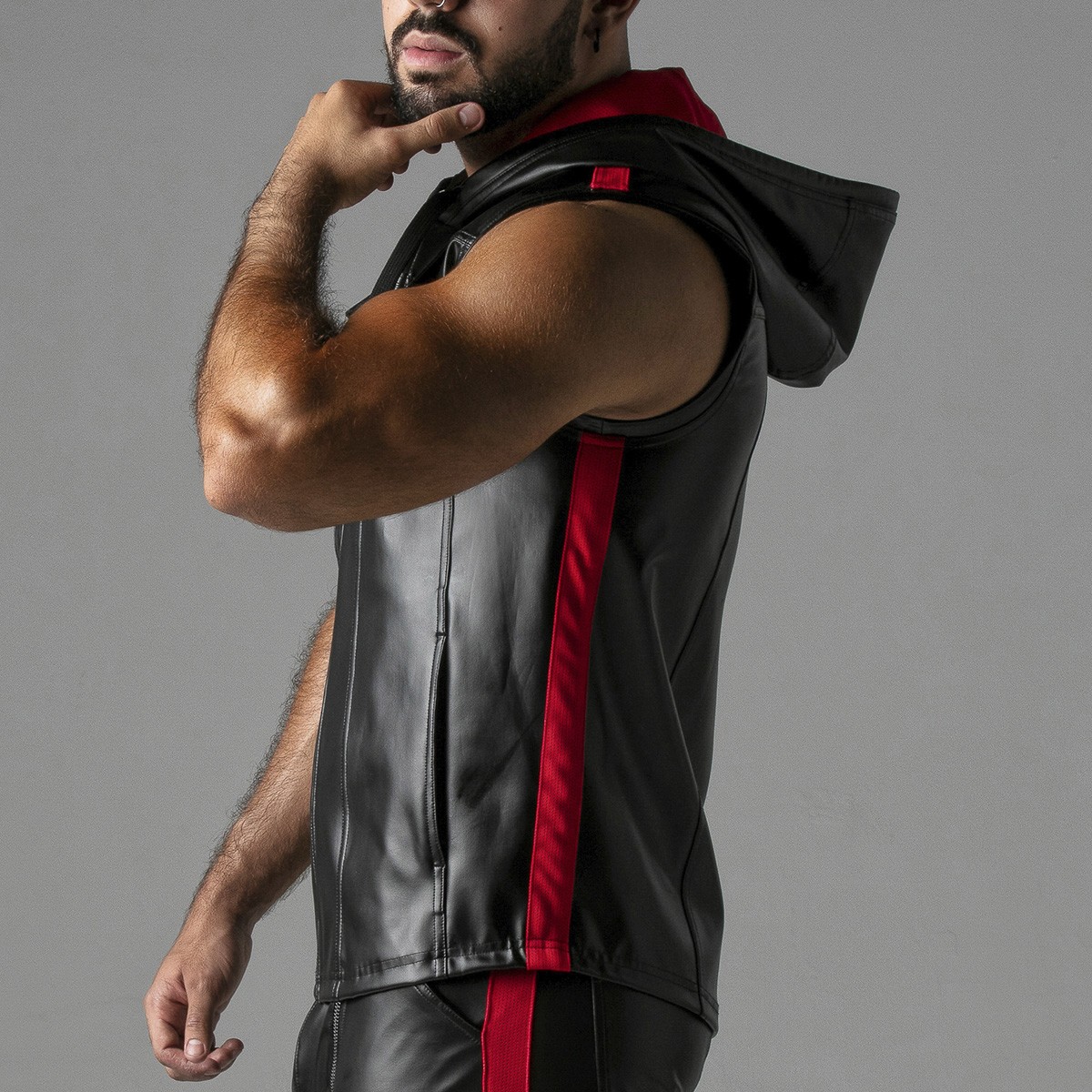 CHALECO MASSIVE RUDE HOODY ROJO LOCKER GEAR - Image 6