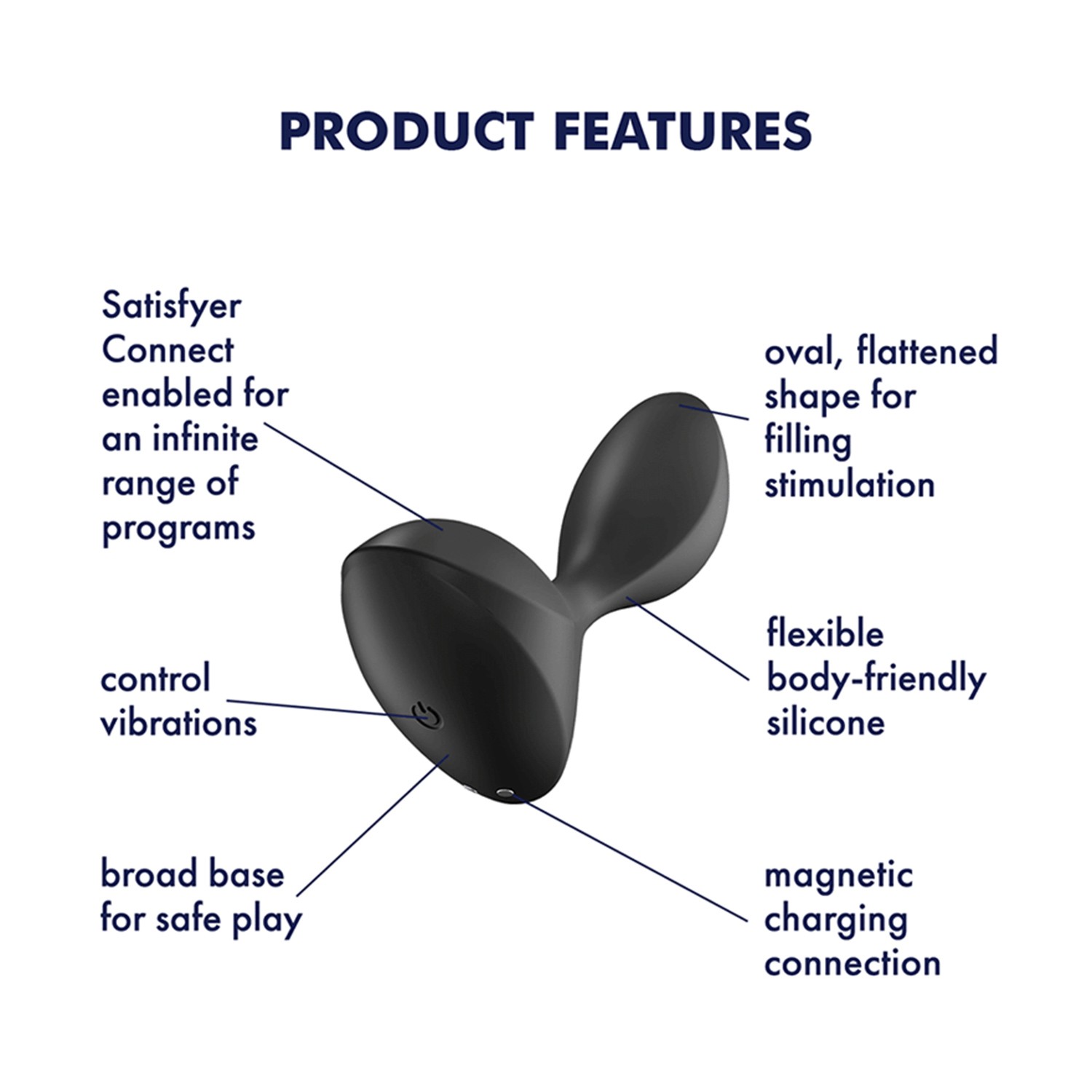 PLUG ANAL SWEET SEAL NEGRO SATISFYER - Image 3