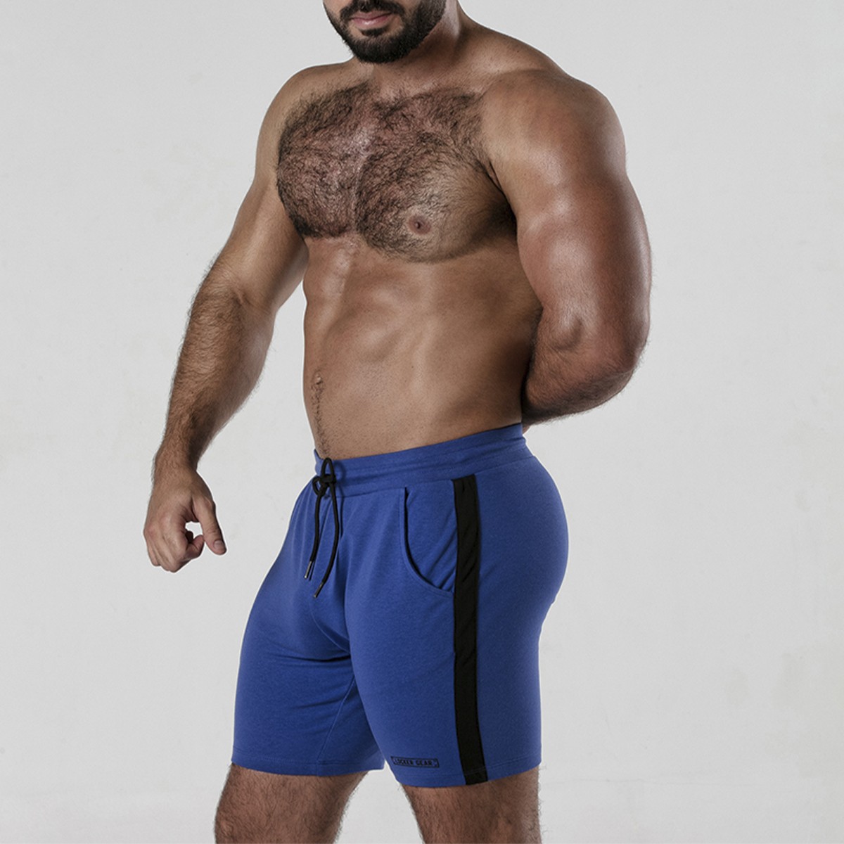 PANTALÓN CORTO SIDE STRIP SHORT AZUL LOCKER GEAR - Image 4
