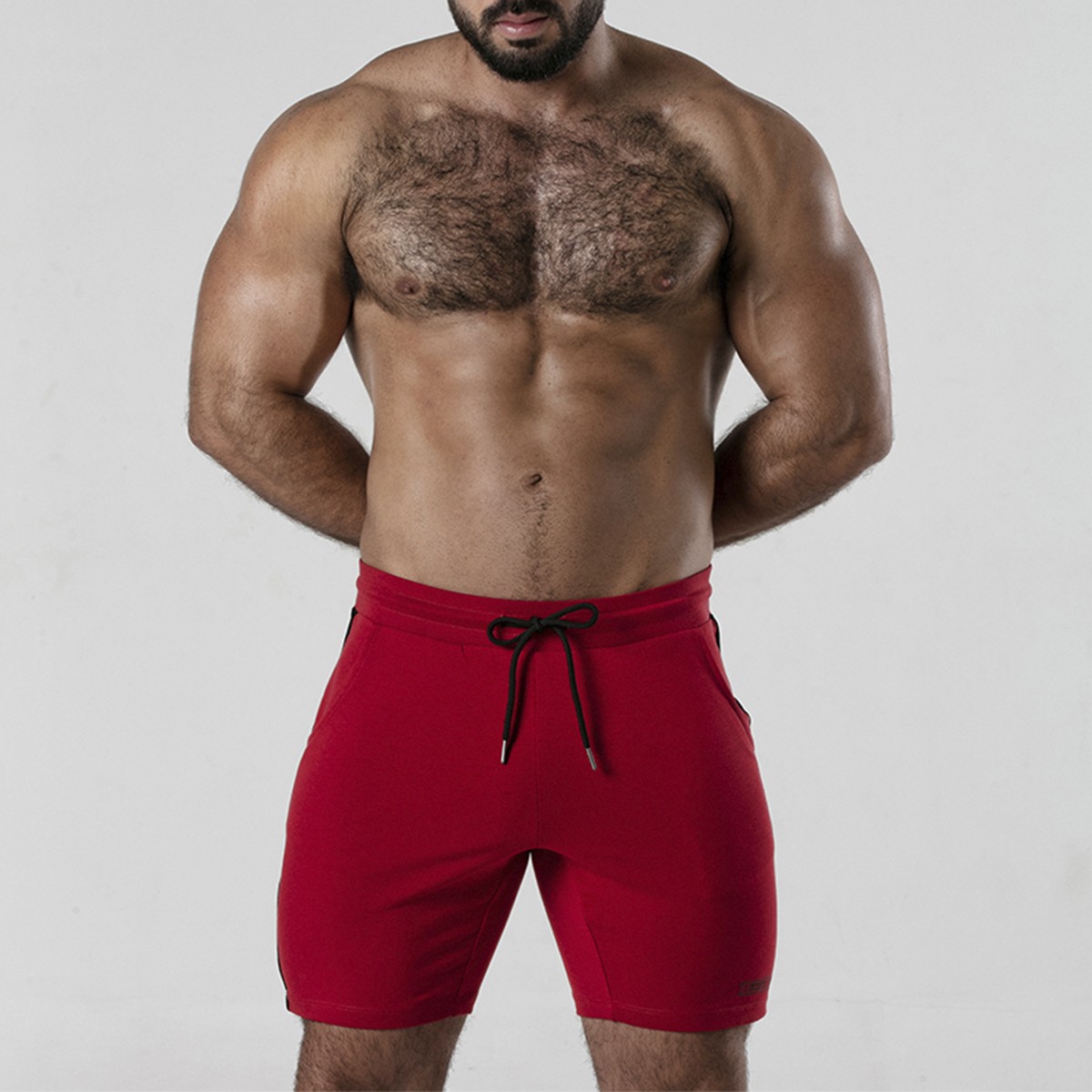PANTALÓN CORTO SIDE STRIP SHORT ROJO LOCKER GEAR - Image 3