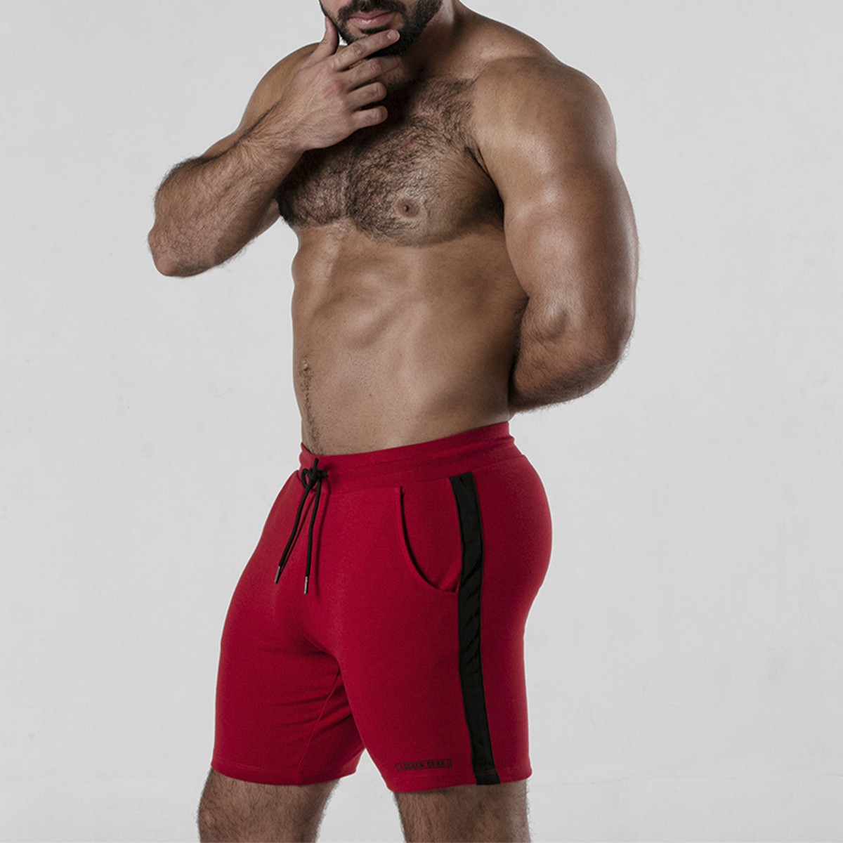 PANTALÓN CORTO SIDE STRIP SHORT ROJO LOCKER GEAR - Image 4