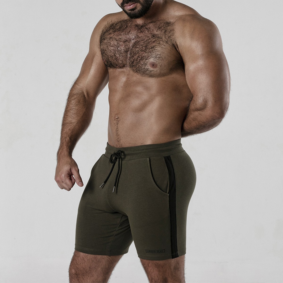 PANTALÓN CORTO SIDE STRIP SHORT CAQUIS LOCKER GEAR - Image 4