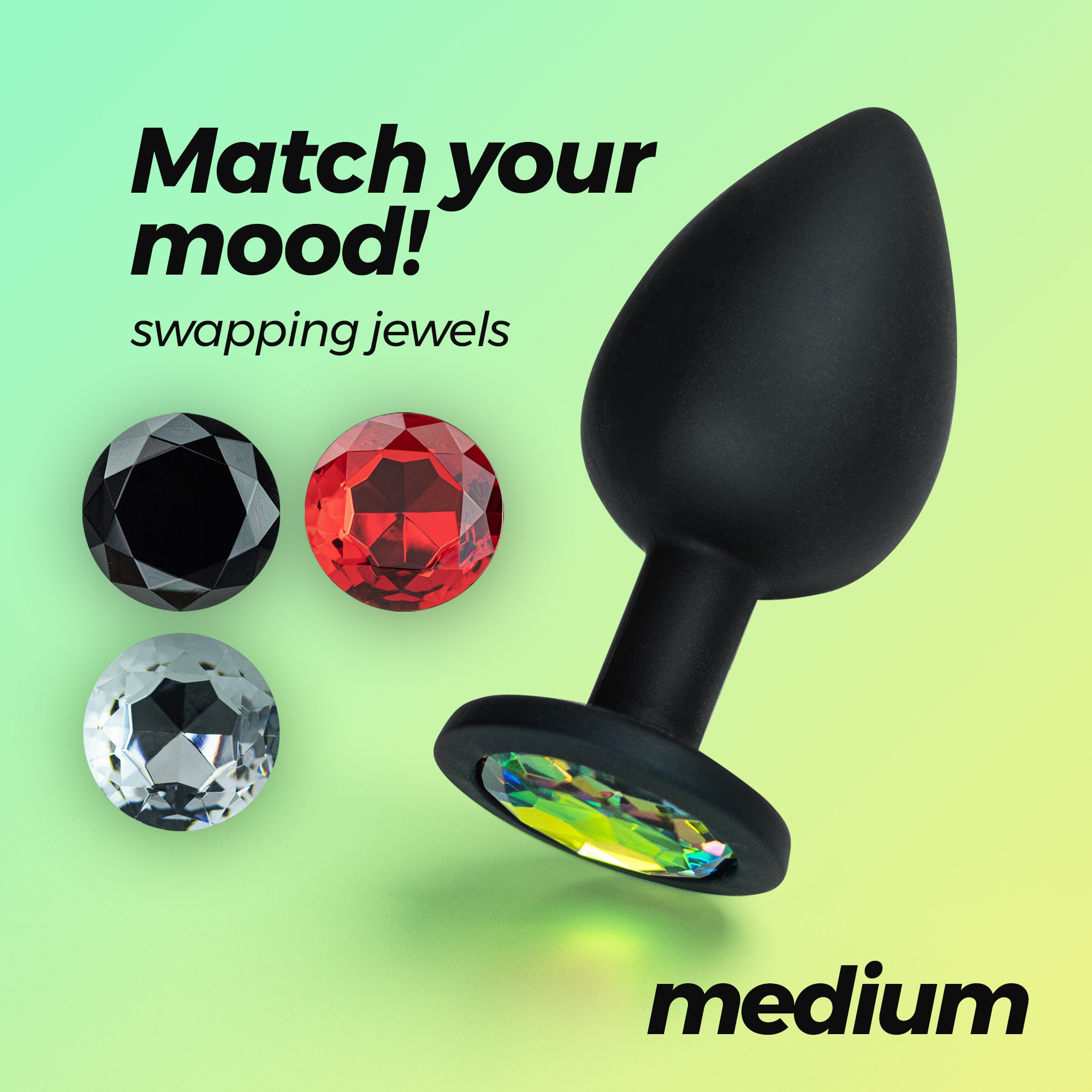 CAMILEO PLUG ANAL MEDIANO CON 4 JOYAS INTERCAMBIABLES CRUSHIOUS - Image 12