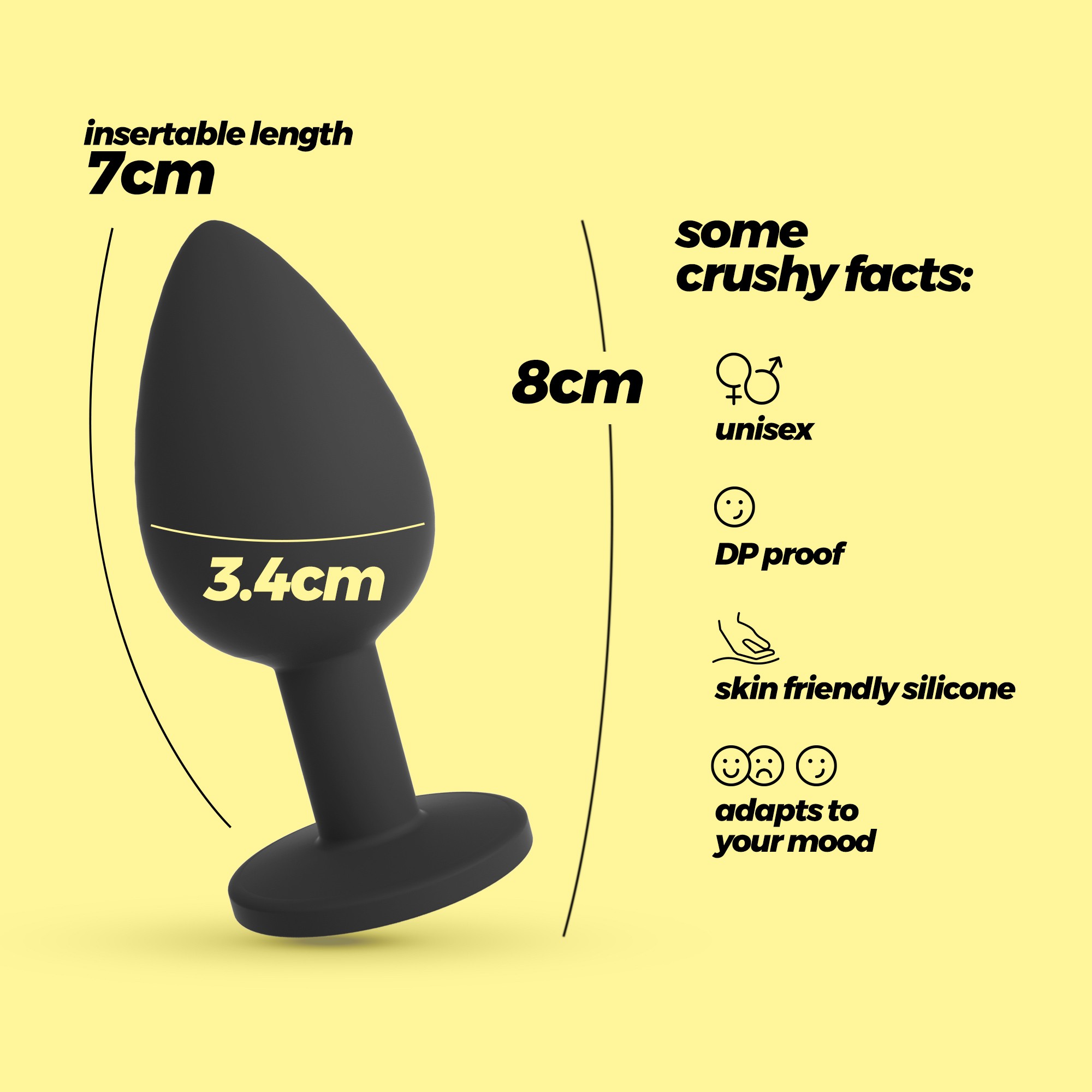 CAMILEO PLUG ANAL MEDIANO CON 4 JOYAS INTERCAMBIABLES CRUSHIOUS - Image 10