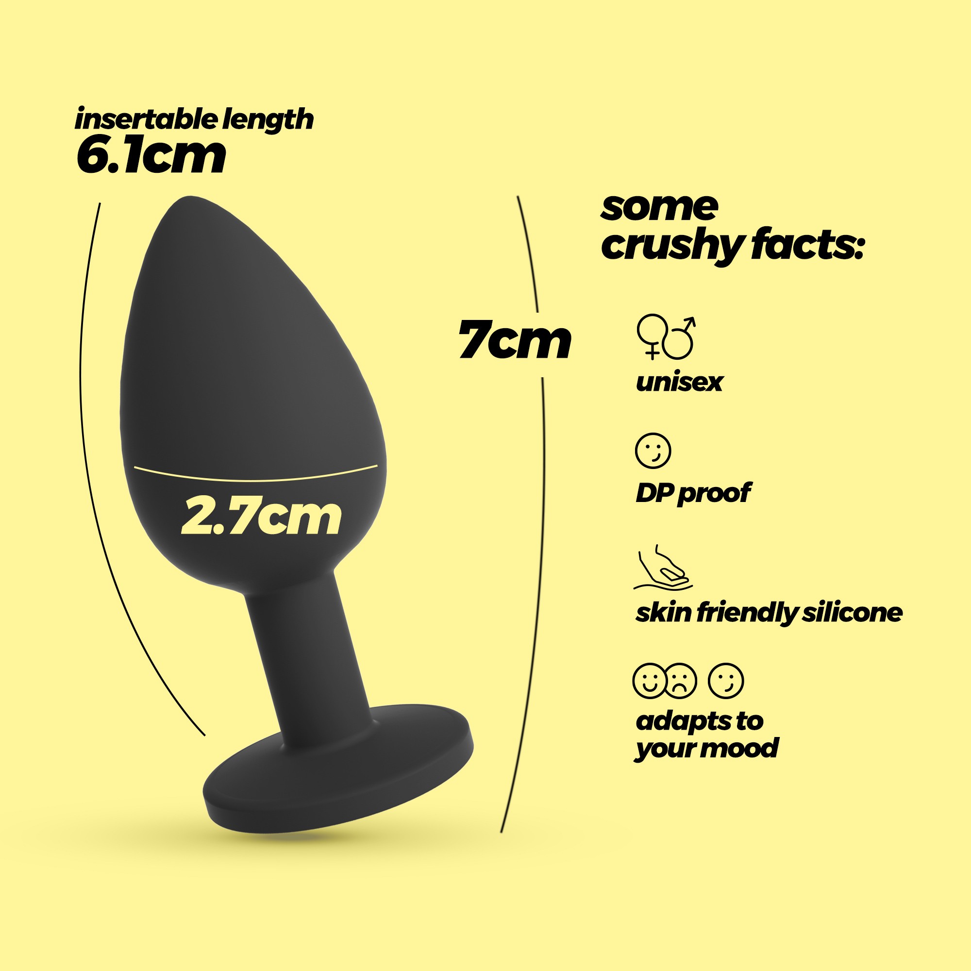 CAMILEO PLUG ANAL PEQUEÑO CON 4 JOYAS INTERCAMBIABLES CRUSHIOUS - Image 10