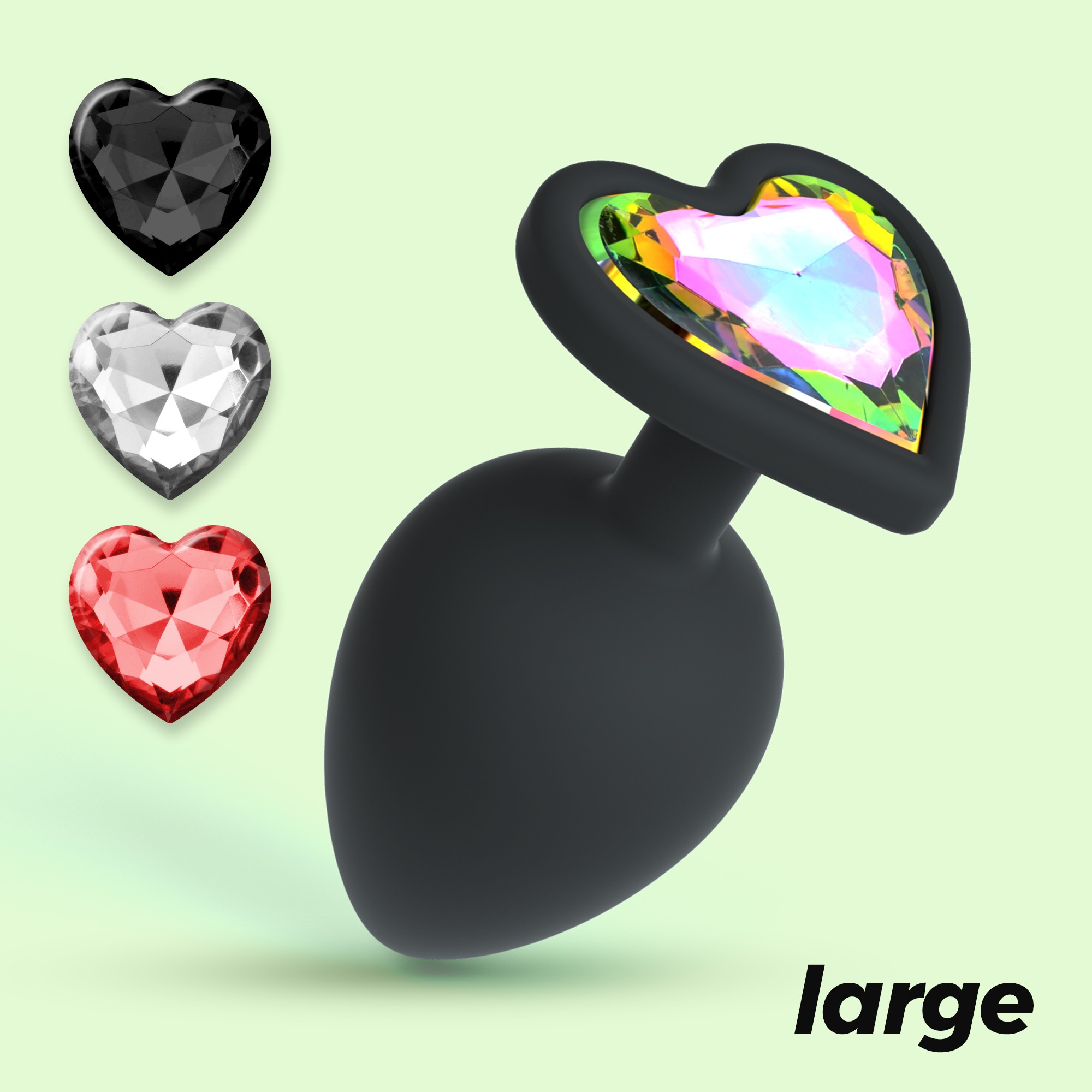 CUORE PLUG ANAL GRANDE CON 4 JOYAS INTERCAMBIABLES CRUSHIOUS - Image 11