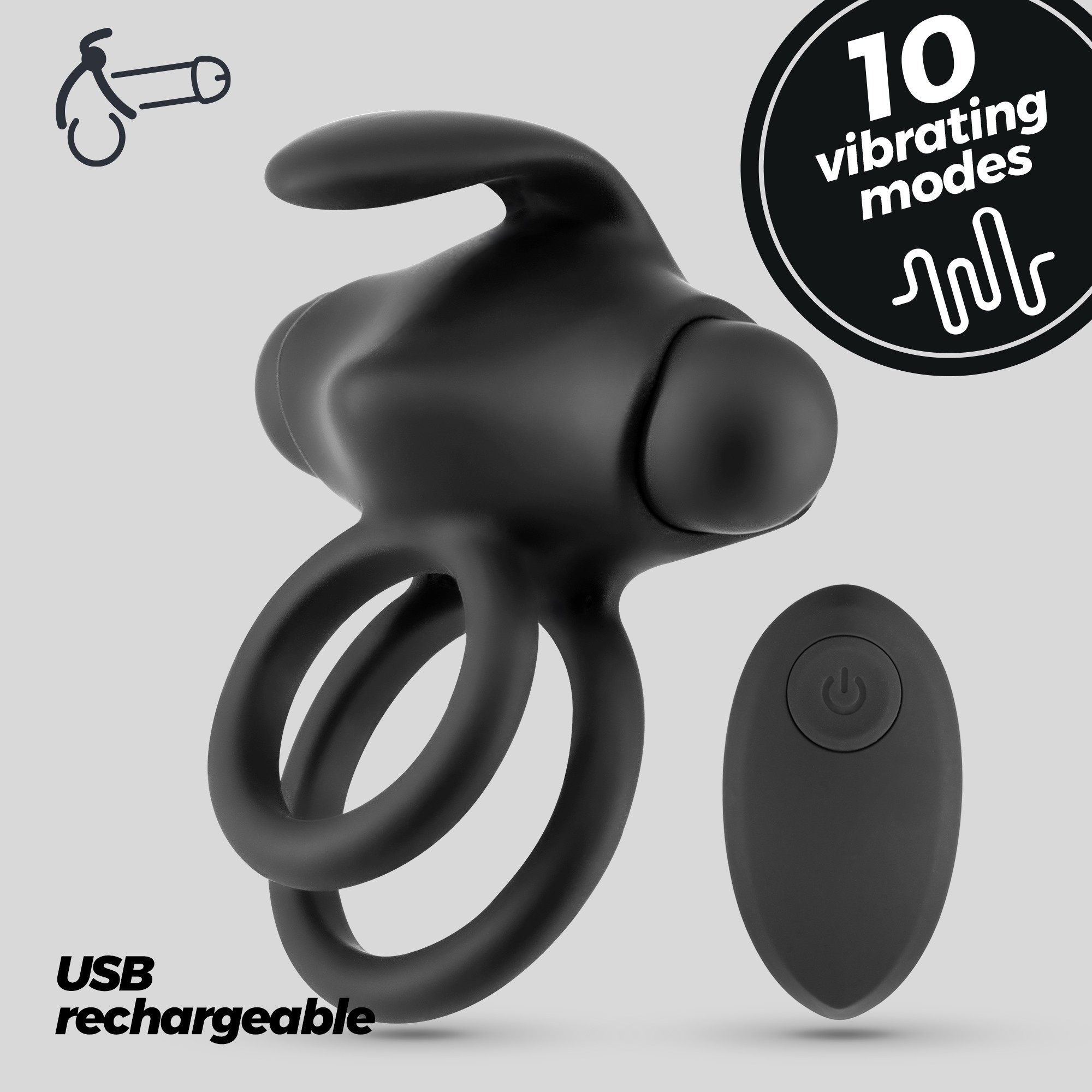THUMPER DOBLE ANILLO VIBRADOR PARA EL PENE CON MANDO A DISTANCIA CRUSHIOUS - Image 10