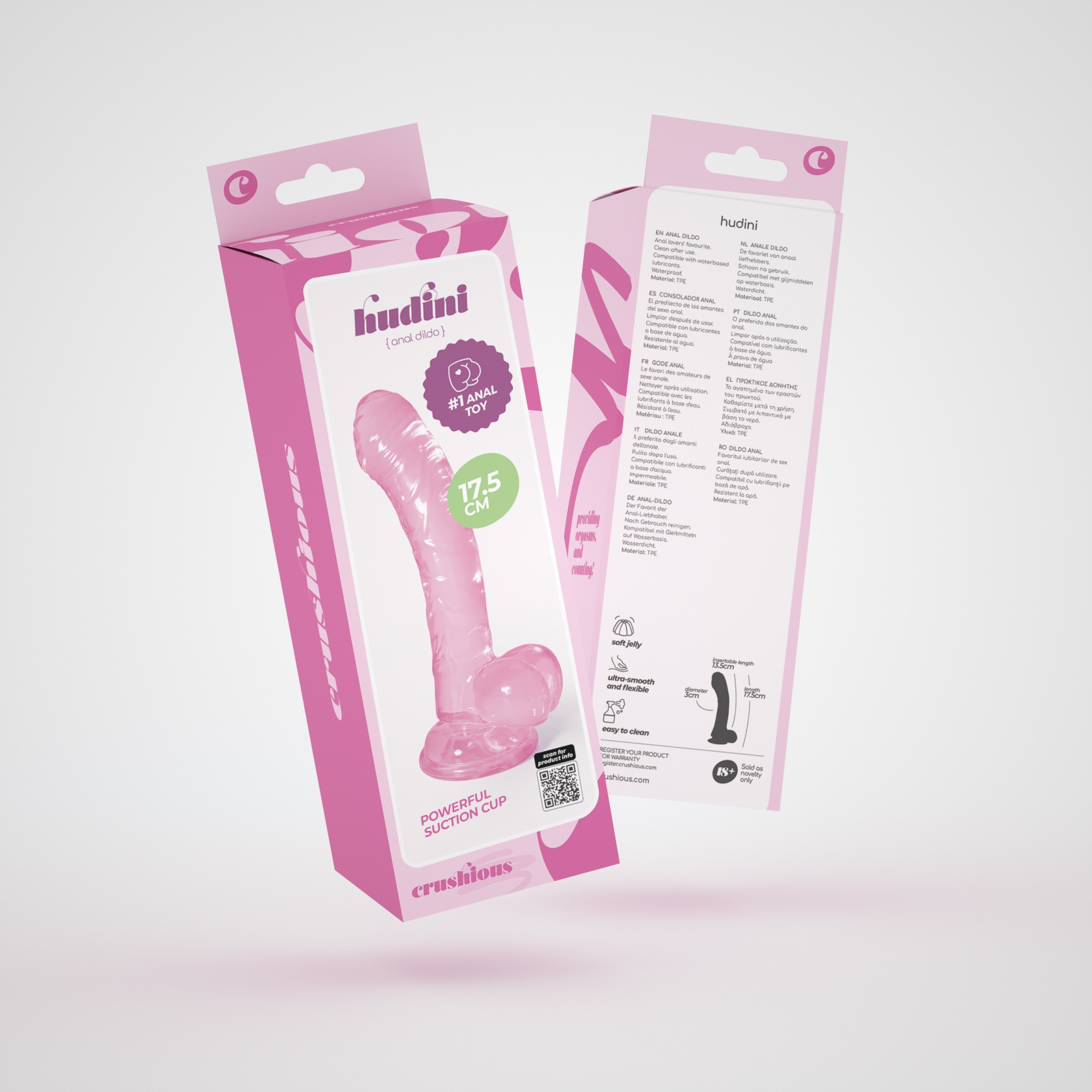 HUDINI DILDO ANAL JELLY ROSA CRUSHIOUS - Image 11