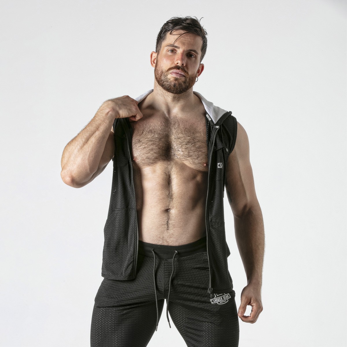 CHALECO HOODY BLANCO LOCKER GEAR - Image 5