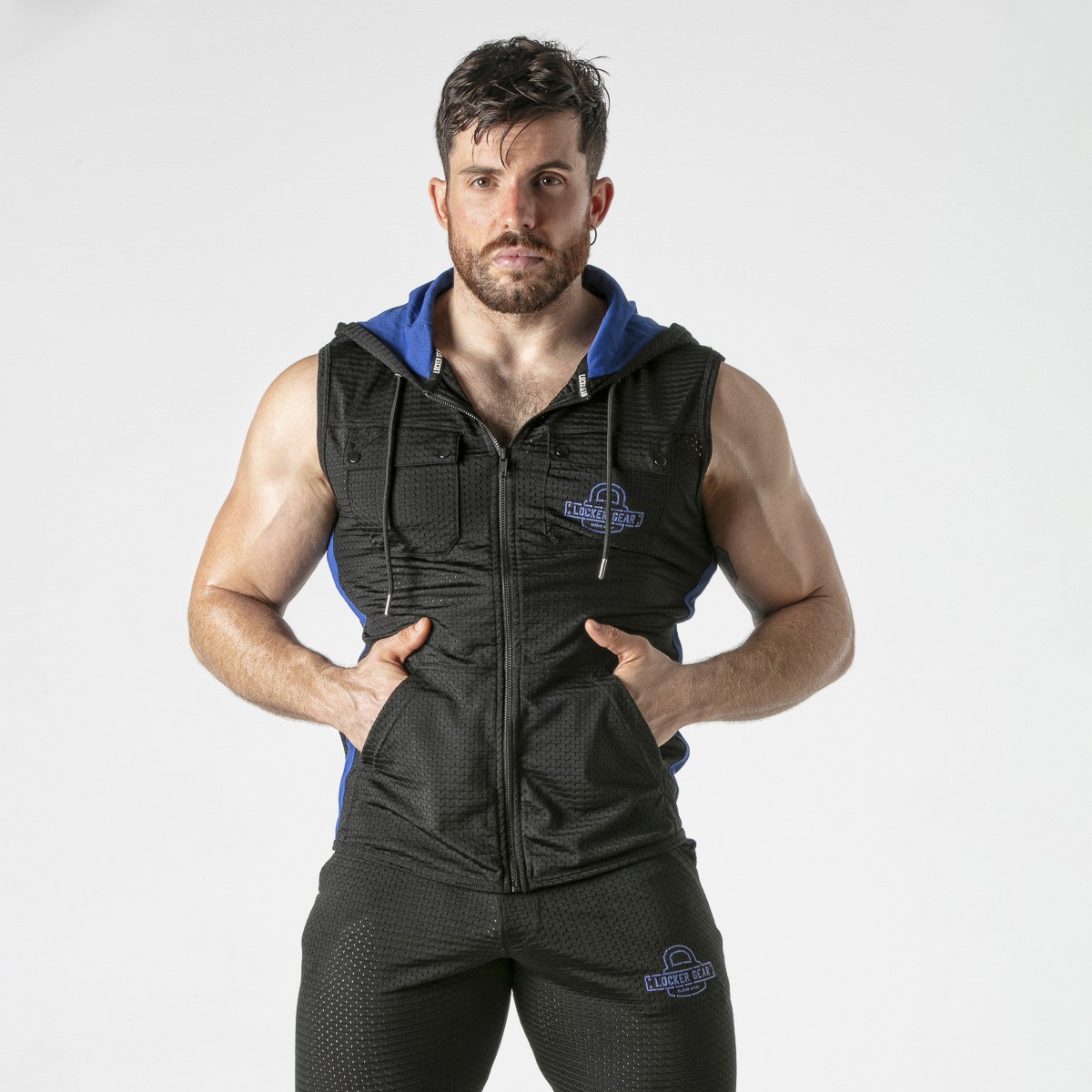 CHALECO HOODY AZUL LOCKER GEAR - Image 8