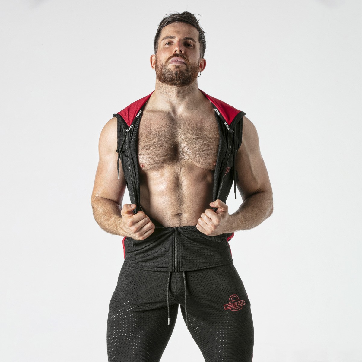 CHALECO HOODY ROJO LOCKER GEAR - Image 5