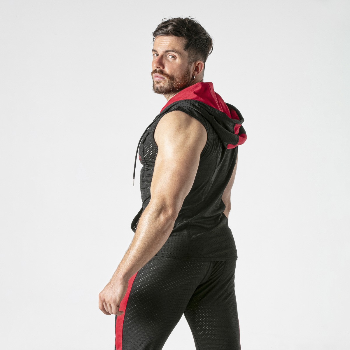 CHALECO HOODY ROJO LOCKER GEAR - Image 6