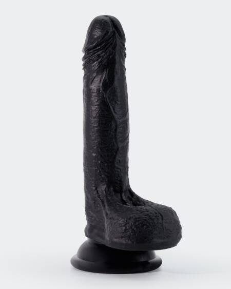DILDO DE SILICONA LIQUIDA INVIKTUS 7 CRUSHIOUS NEGRO