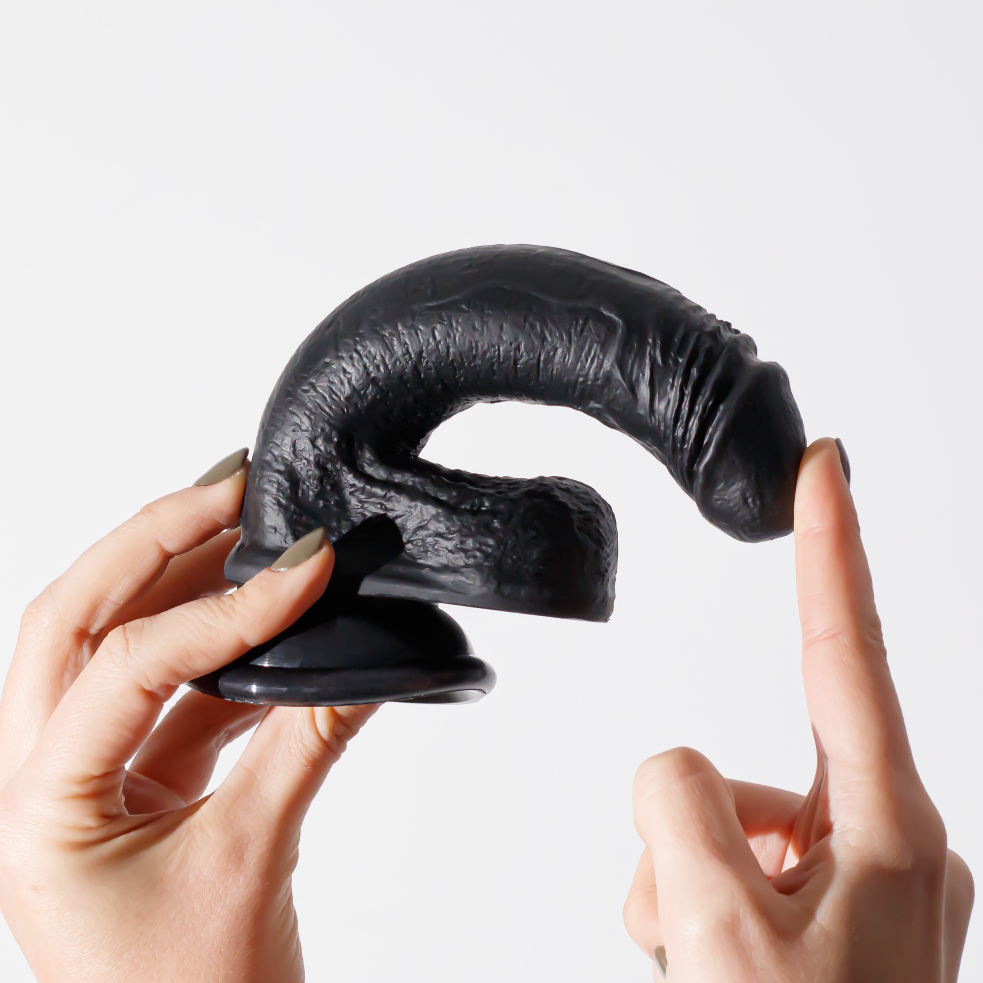 DILDO DE SILICONA LIQUIDA INVIKTUS 7 CRUSHIOUS NEGRO - Image 7