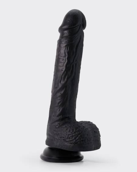 DILDO DE SILICONA LIQUIDA INVIKTUS 8 CRUSHIOUS NEGRO