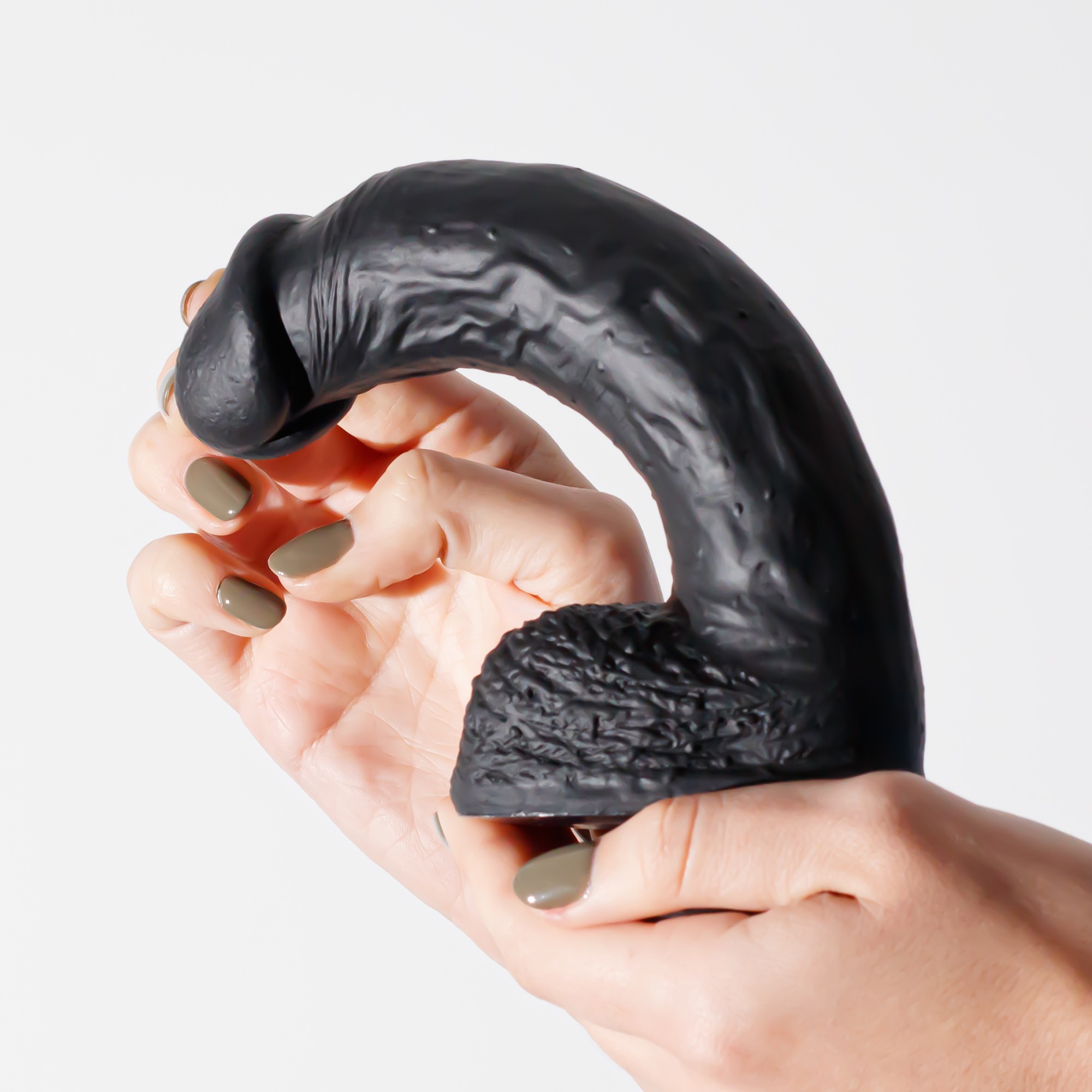DILDO DE SILICONA LIQUIDA INVIKTUS 8 CRUSHIOUS NEGRO - Image 7