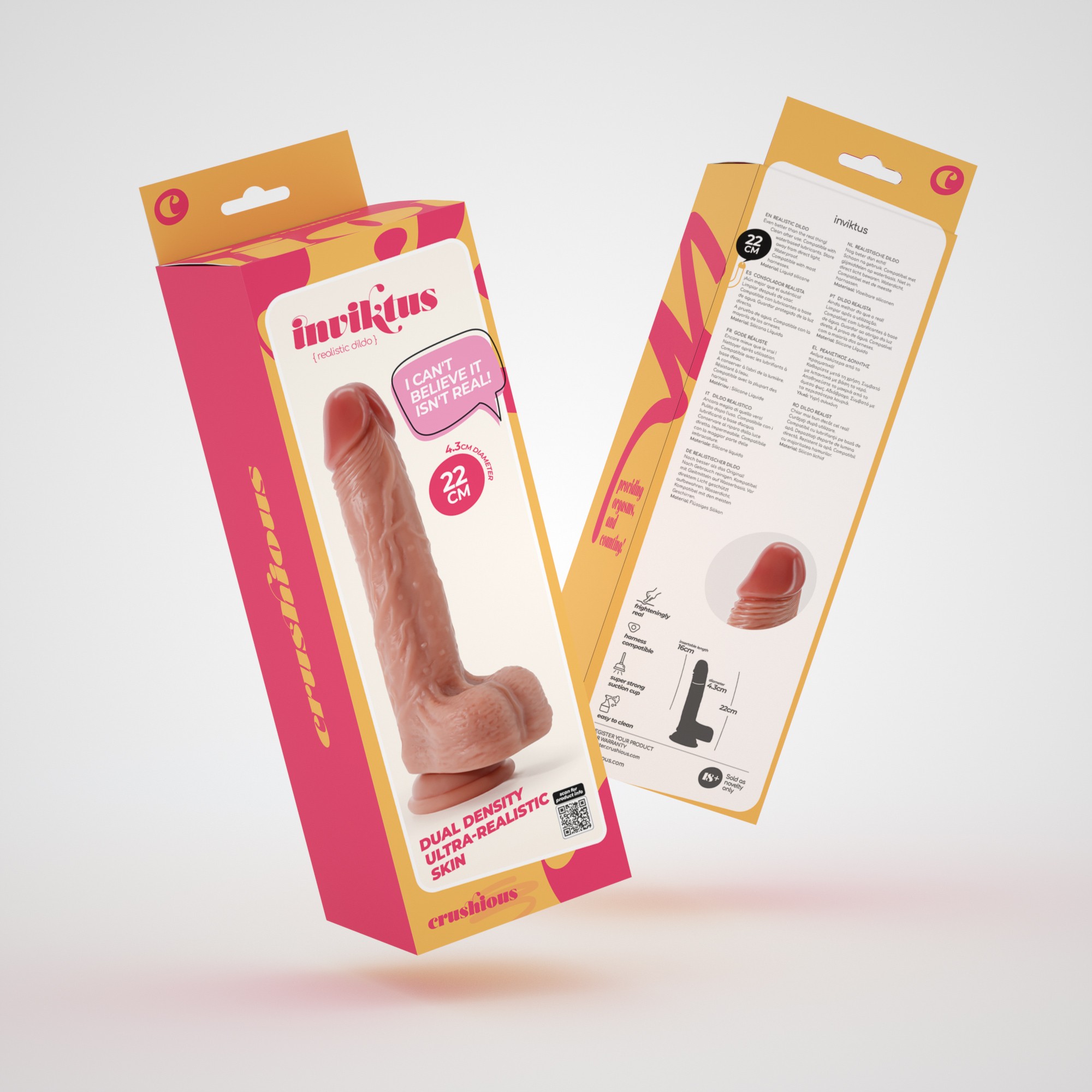 DILDO DE SILICONA LIQUIDA INVIKTUS 8,5 CRUSHIOUS PIEL - Image 9