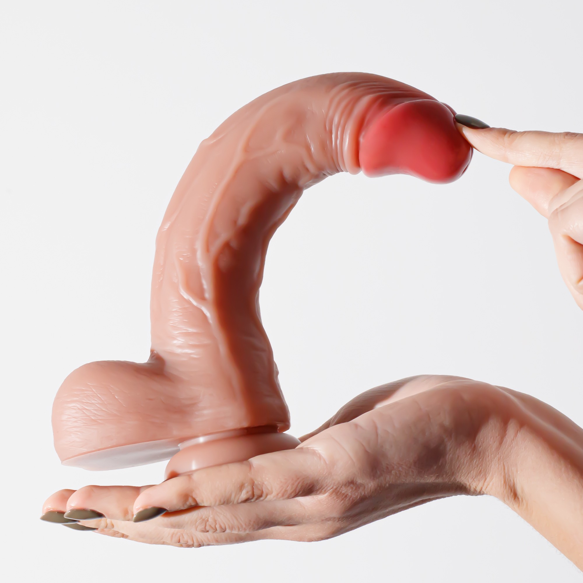 DILDO DE SILICONA LIQUIDA INVIKTUS 9 CRUSHIOUS PIEL - Image 7