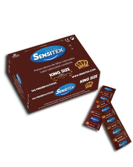 PRESERVATIVOS NATURALES KING SIZE 144 UNIDADES SENSITEX